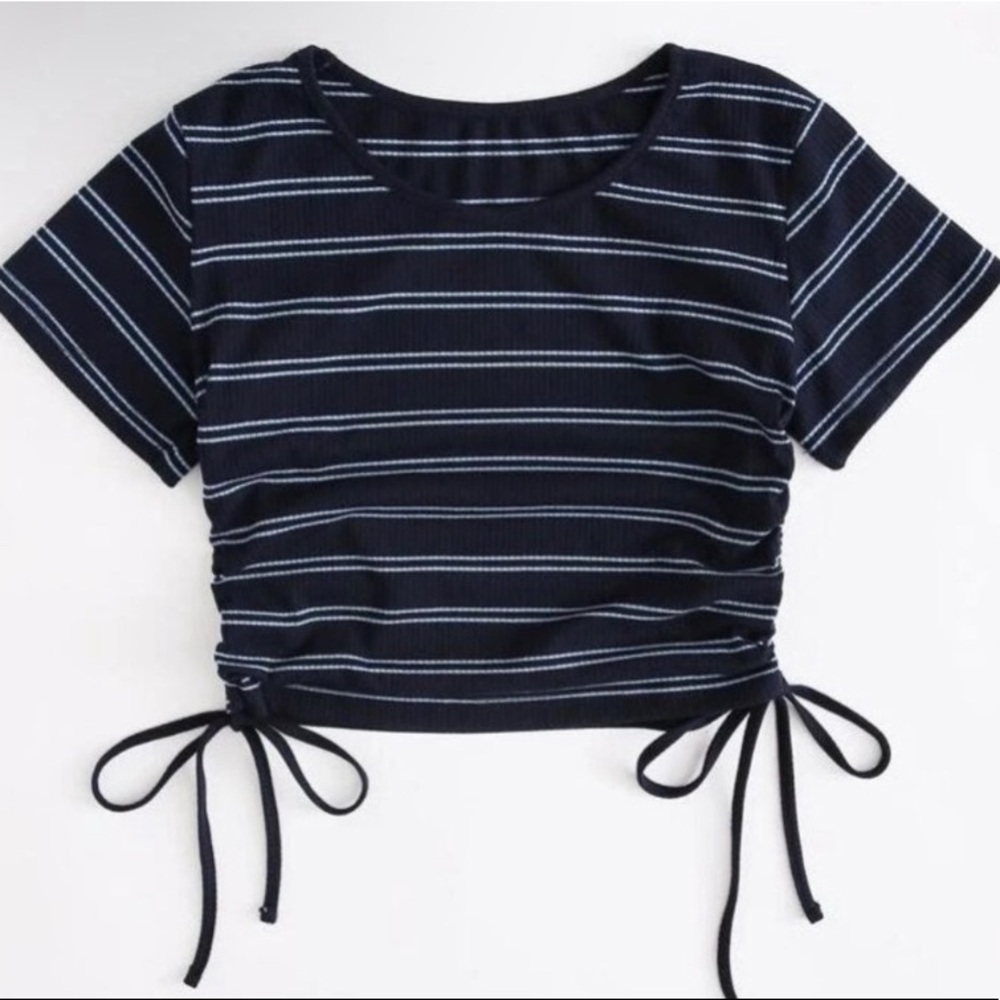 Blue Crop Top